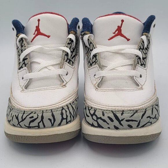 2016 Jordan 3 Retro True Blue 832033-106 Toddler Size 7C - Picture 2 of 4